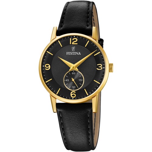 FESTINA Black Leather Strap F20571/4