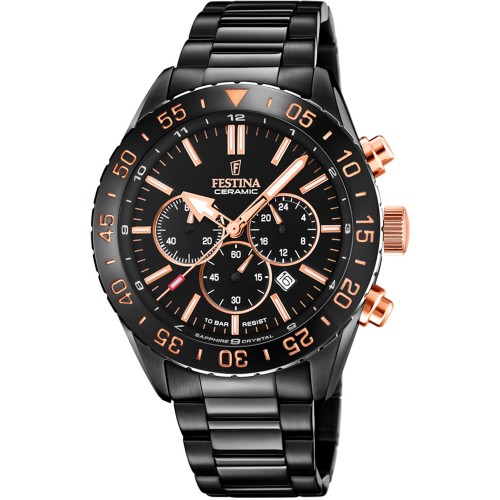 FESTINA Black Stainless Steel Chronograph F20577/1