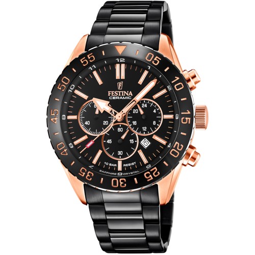 FESTINA Black Stainless Steel Chronograph F20578/1