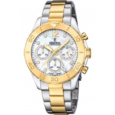 FESTINA Crystals Two Tone Stainless Steel Chronograph F20604/1