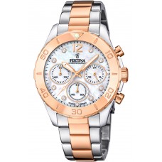 FESTINA Crystals Two Tone Stainless Steel Chronograph F20605/1