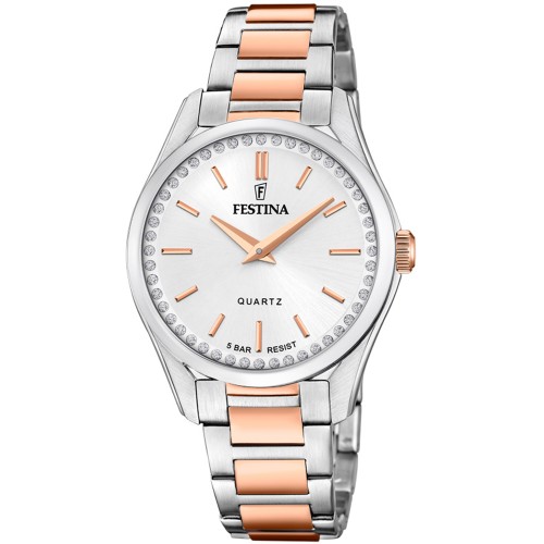 FESTINA Crystals Two Tone Stainless Steel Bracelet F20620/1