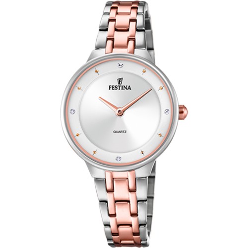 FESTINA Crystals Two Tone Stainless Steel Bracelet F20626/1