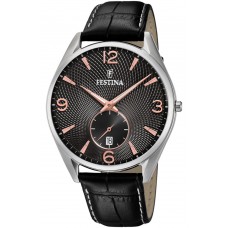 FESTINA Black Leather Strap F6857/9