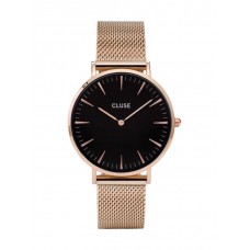 Cluse Minuit Black Rose Gold