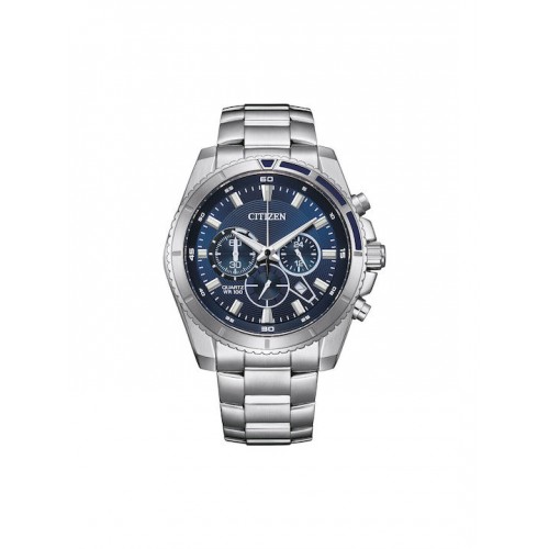 Citizen AN8201-57L Quartz Chronograph Mens Watch 44mm