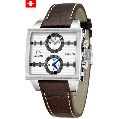 JAGUAR Brown Leather Strap J614/1