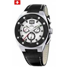 JAGUAR Black Leather Chronograph J620/1