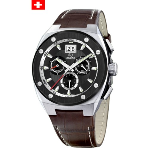 JAGUAR Brown Leather Chronograph J620/4
