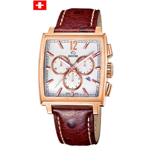 JAGUAR Brown Leather Chronograph J634/1