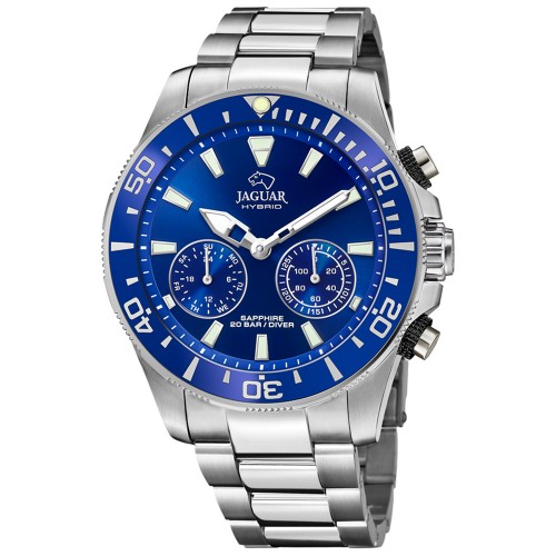 JAGUAR Hybrid Silver Stainless Steel Bracelet J888/1