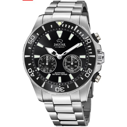 JAGUAR Hybrid Silver Stainless Steel Bracelet J888/2