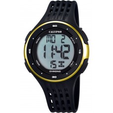 CALYPSO Digital Black Rubber Strap 5664-3