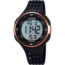 CALYPSO Digital Black Rubber Strap 5664-4