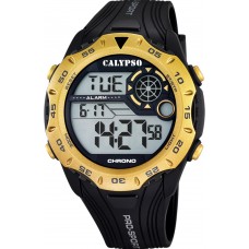 CALYPSO Digital Black Rubber Strap 5665-2