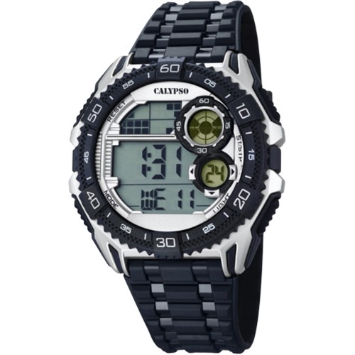 CALYPSO Digital Black Rubber Strap 5670-1