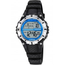 CALYPSO Kids Digital Black Rubber Strap 5684-1