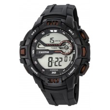 CALYPSO Digital Black Rubber Strap 5695-8