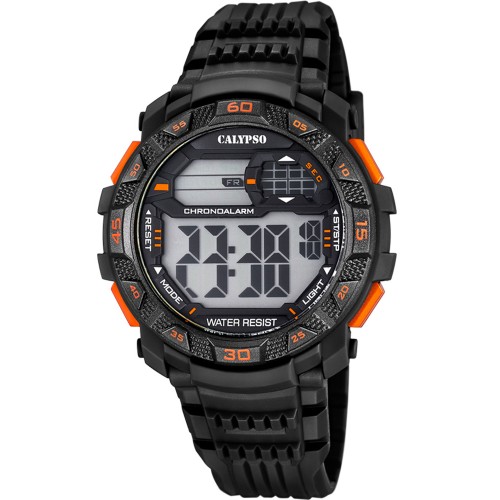 CALYPSO Digital Black Rubber Strap 5702-6