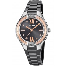 CALYPSO Crystals Grey Rubber Strap 5720-4