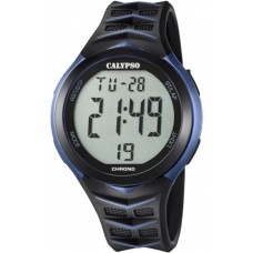CALYPSO Digital Black Rubber Strap 5730-2