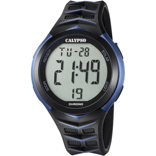 CALYPSO Digital Black Rubber Strap 5730-2