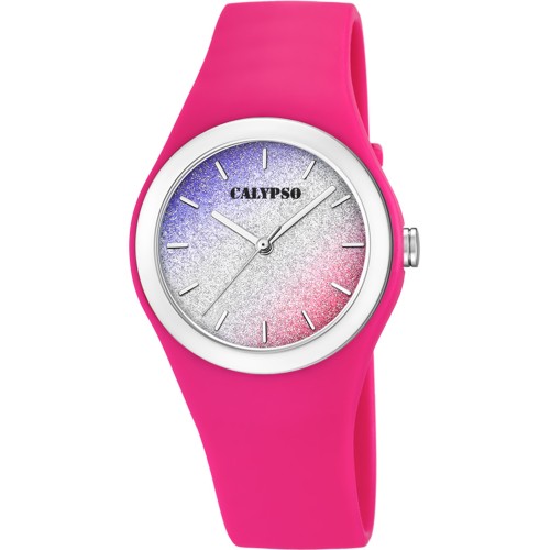 CALYPSO Fuchsia Rubber Strap 5754-5