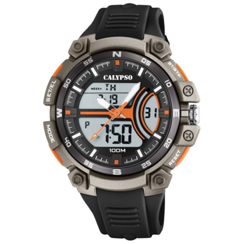 CALYPSO Anadigi Black Rubber Strap 5779-5