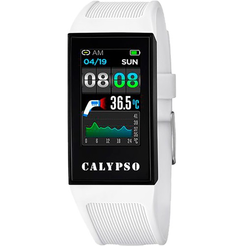 CALYPSO Smartwatch White Rubber Strap 8501-1