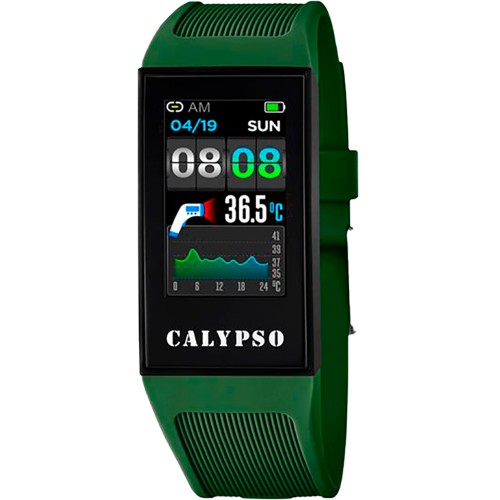 CALYPSO Smartwatch Green Rubber Strap 8501-3