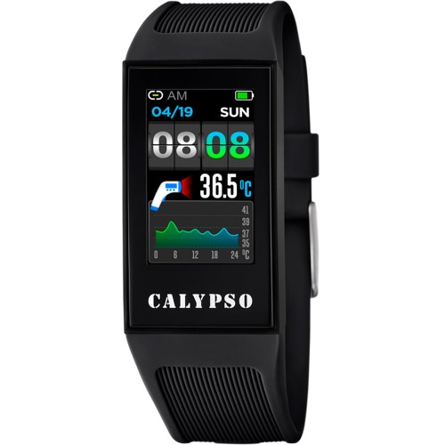 CALYPSO Smartwatch Black Rubber Strap 8501-4