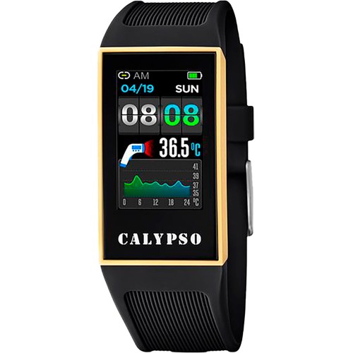CALYPSO Smartwatch Black Rubber Strap 8502-4