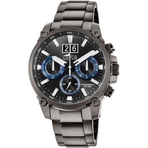 LOTUS Black Stainless Steel Chronograph L10140/3