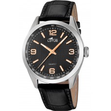 LOTUS Black Leather Strap L18149/6