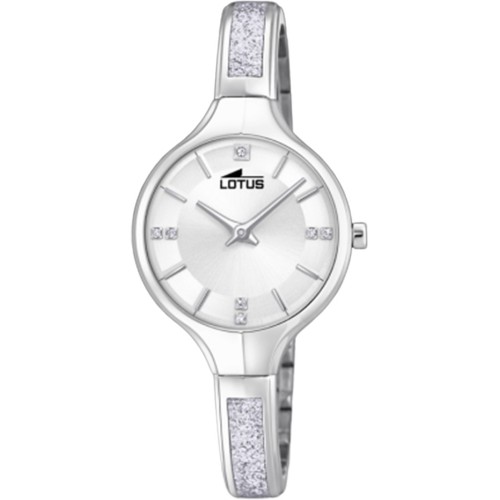LOTUS Crytals Silver Stainless Steel Bracelet L18594/1