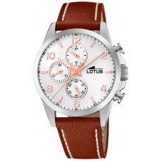 LOTUS Brown Leather Chronograph L18630/1