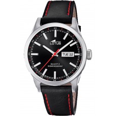 LOTUS Black Leather Strap L18671/4