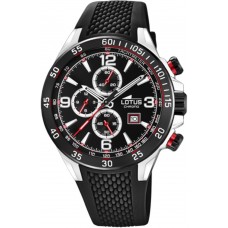 LOTUS Black Rubber Chronograph L18673/3