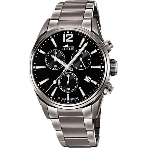 LOTUS Anthracite Stainless Steel Chronograph L18682/3