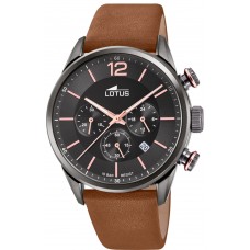 LOTUS Brown Leather Chronograph L18687/2