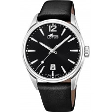LOTUS Black Leather Strap L18693/3