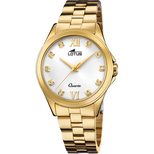 LOTUS Crystals Gold Stainless Steel Bracelet L18740/2