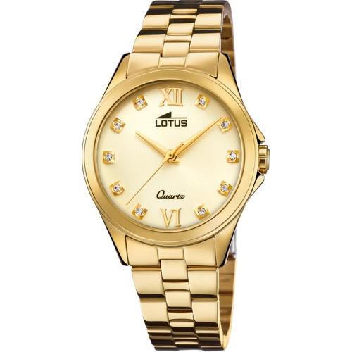 LOTUS Crystals Gold Stainless Steel Bracelet L18740/3