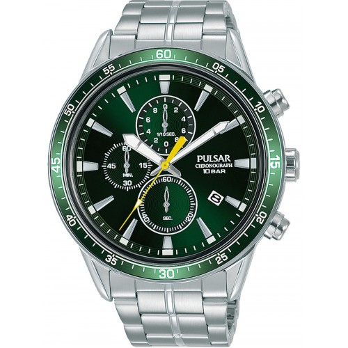 Pulsar PM3207X1 chrono men`s 45mm 10ATM