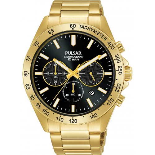 Pulsar PT3A78X1 chrono men`s 43mm 10ATM