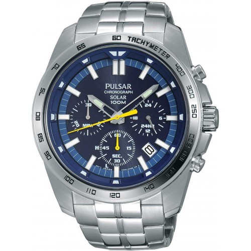 Pulsar PZ5001X1 Solar Chronograph 46mm 10ATM