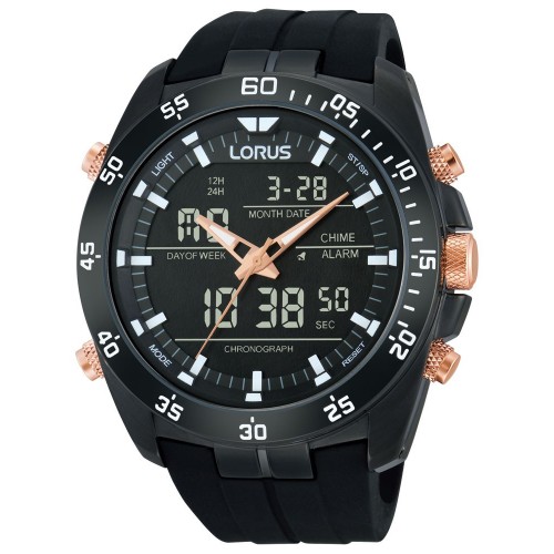 Lorus RW615AX9 Analog-Digital Alarm Chronograph 100M 46mm