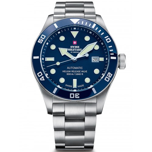 Swiss Military SMA34075.02 automatic 44mm 50ATM