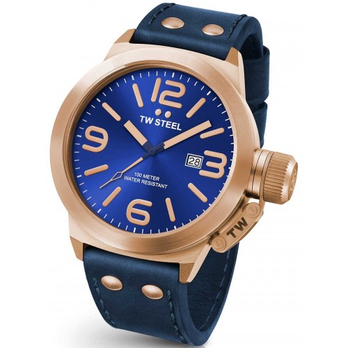 TW-Steel CS61 Canteen Leather 45mm 10ATM